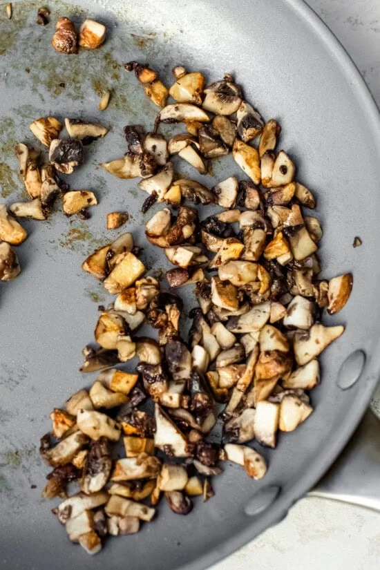 Saute the mushrooms