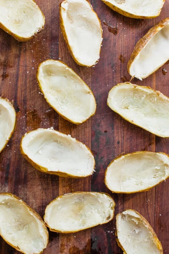 Scoop out the potato