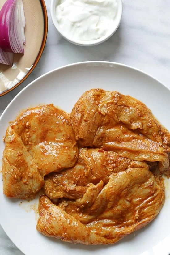 Shawarma Spiced Grilled Chicken with Garlic Yogurt Sauce-2