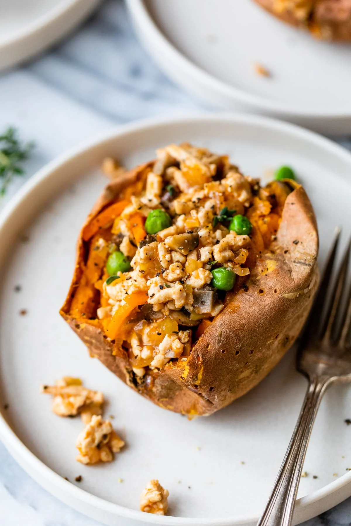 Shepherds Pie Stuffed Sweet Potato