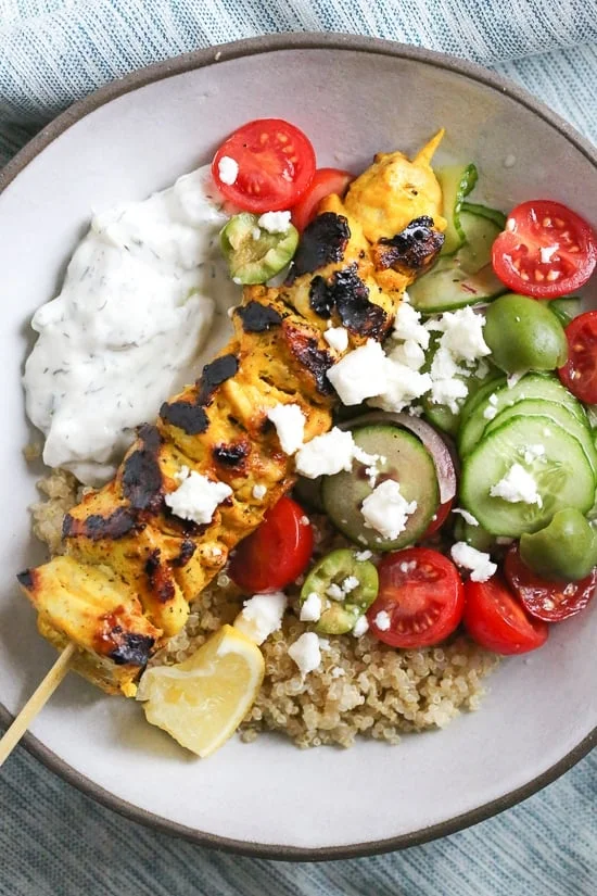Chicken Tzatziki Bowls