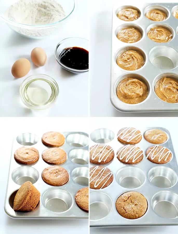 Spiced Holiday Gluten Free Gingerbread Muffins, Step by Step