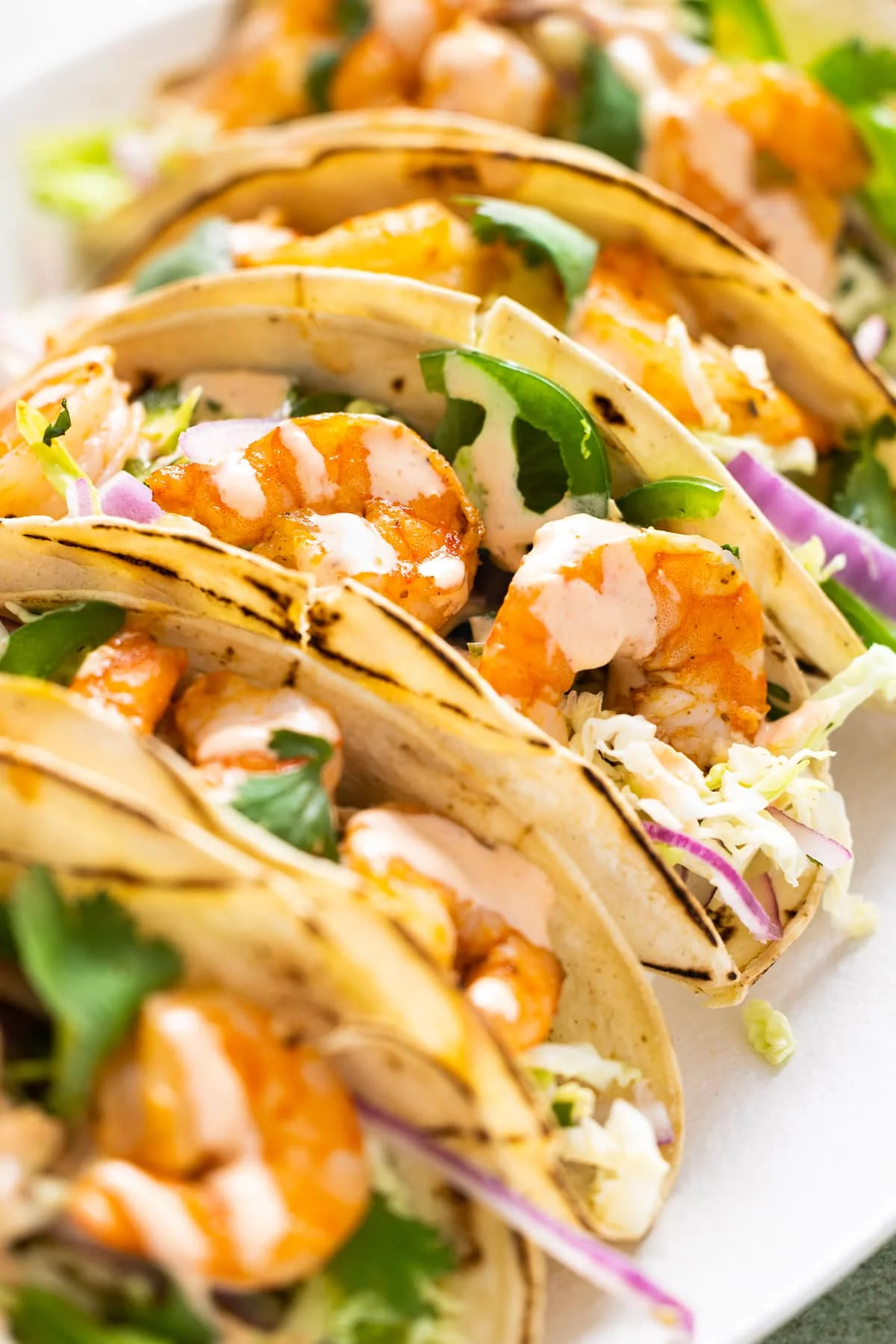 Best Shrimp Tacos with Spicy Sauce