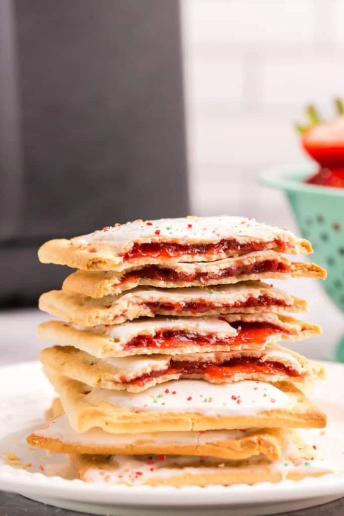 stack of air fried pop tarts