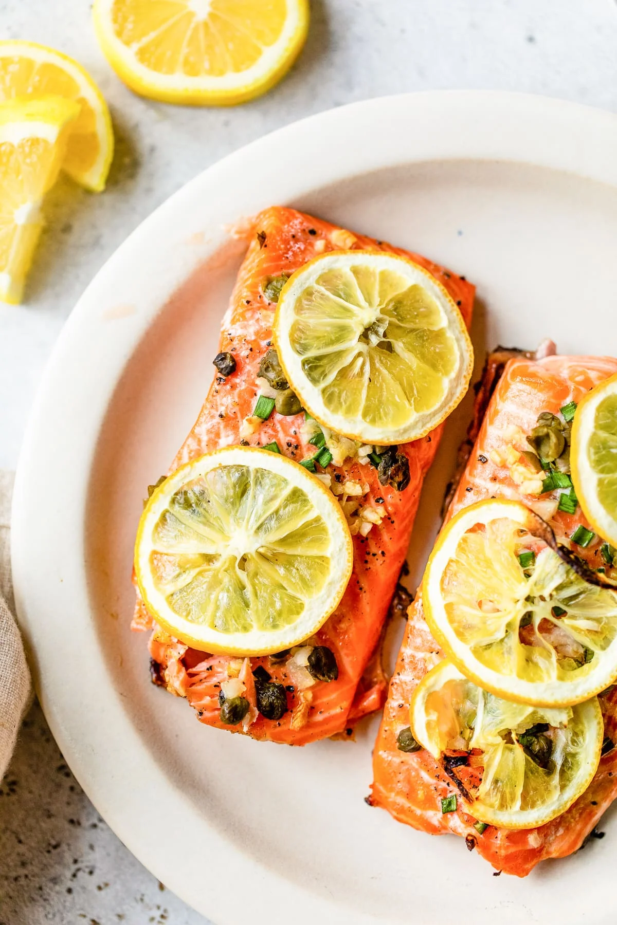 Steelhead Trout with lemon