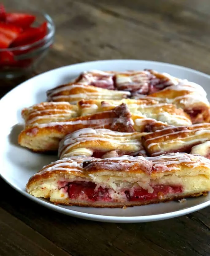 Gluten Free Strawberry Danish Braid