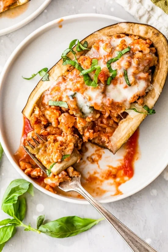 Stuffed Eggplant Parmesan