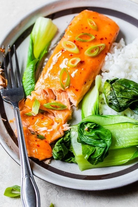 Sweet and Spicy Glazed Salmon