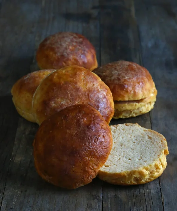 Gluten Free Sweet Potato Browned Butter Rolls