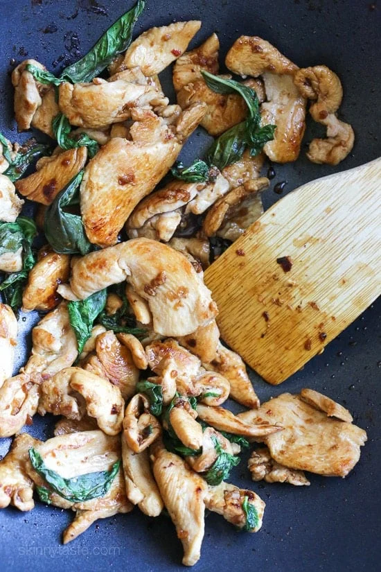 Thai Basil Chicken – a quick and easy chicken stir-fry dish.