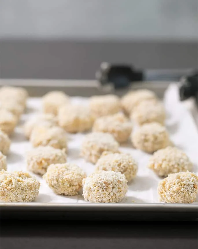 These Air Fryer chicken nuggets really are super crispy but made with almost no oil and in just minutes. If you're wondering how to use this new fun appliance, they're a great place to start!
