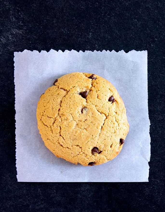 These easy chocolate chip peanut butter protein cookies are made in one bowl, with high-quality whey protein, smooth peanut butter, and just a touch of honey. 