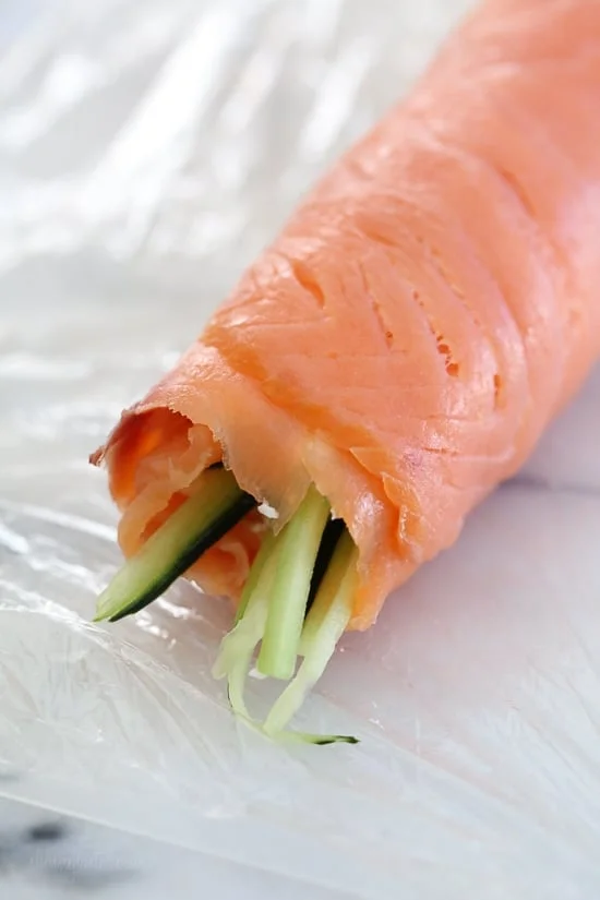 These elegant smoked salmon pinwheels are perfect if you want to enjoy lox without the bagels for a low-carb, keto appetizer.
