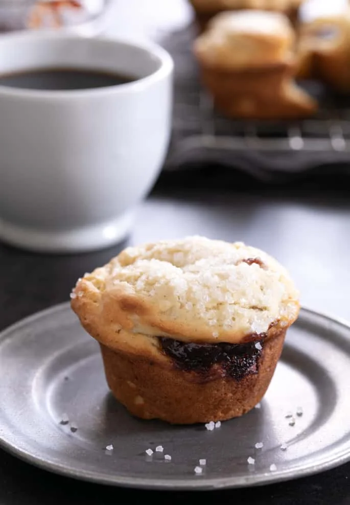 Gluten Free Donut Muffins | Jam Filled