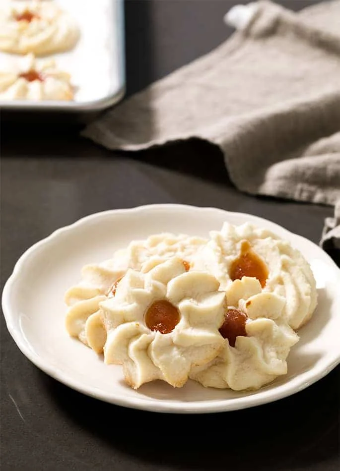 Gluten Free Whipped Shortbread Cookies