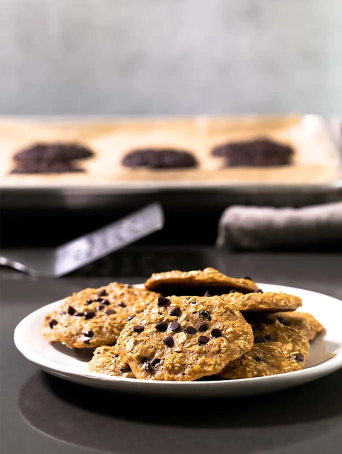 These lightly sweet protein cookies are the perfect breakfast or on-the-go snack that keeps you full but doesn't weigh you down! They're even Weight-Watchers friendly.