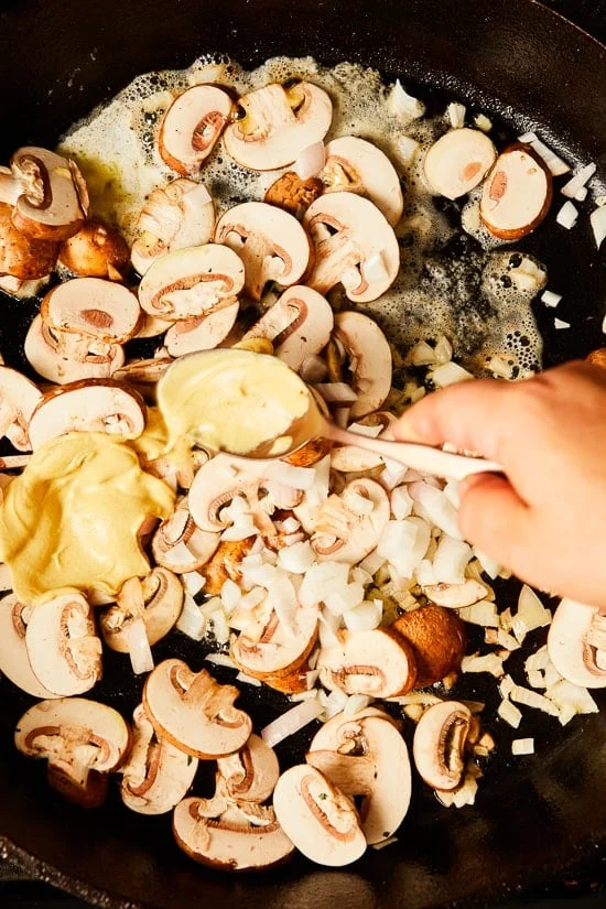 These Pork Chops with Mushrooms and Shallots are juicy and flavorful, perfect for weeknight dinner!