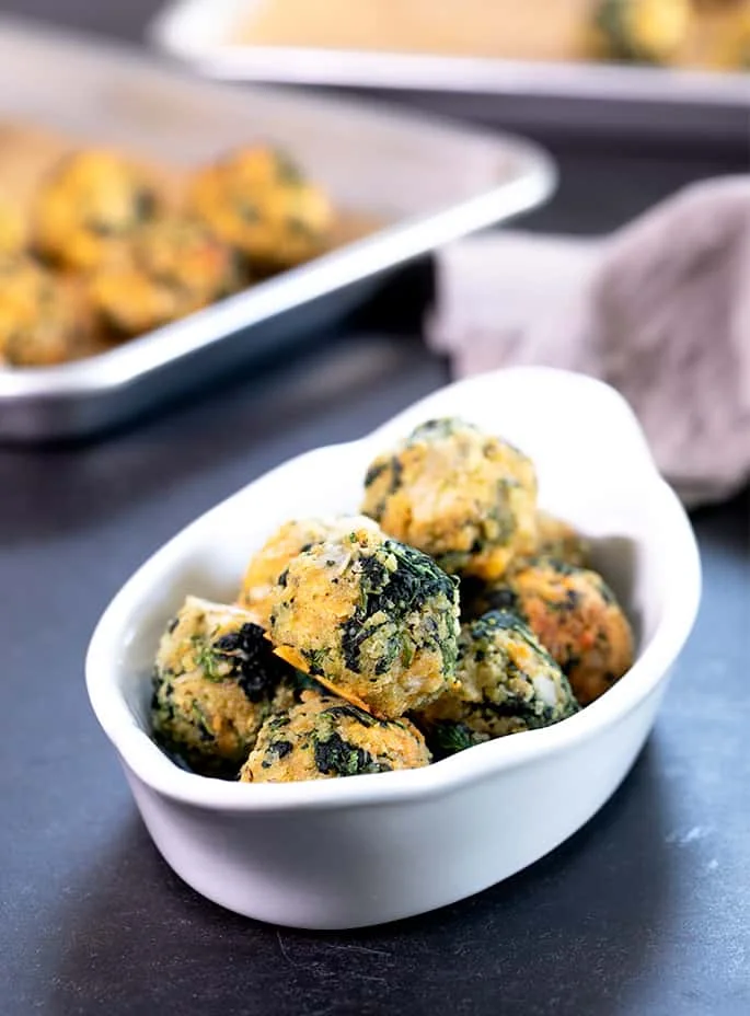 Cheesy Spinach Balls