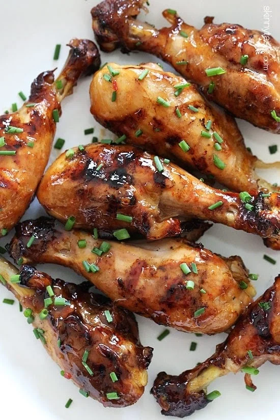 Sweet ‘n Spicy Asian Glazed Grilled Drumsticks