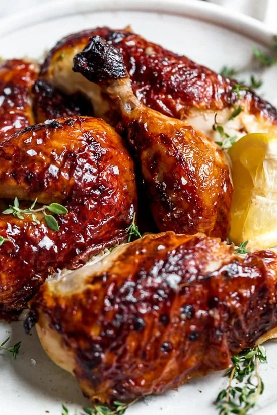 This Buttermilk-Marinated Air Fryer Whole Roasted Chicken comes out unbelievably juicy and delicious, and it's so easy to make, just 3 ingredients!
