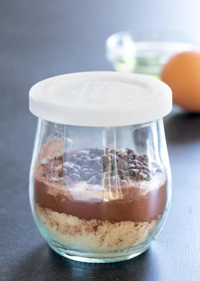 This chocolate Paleo mug cake is lightly sweet, rich, and easy enough for kids to make their own. The perfect healthy gluten free snack!