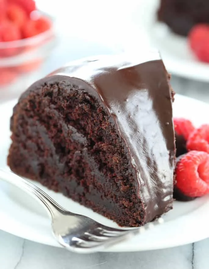 This crazy cake is a gluten free chocolate cake made with no eggs, no butter and no chopped chocolate—but it's still super moist and tender. Find out just how this simple cake is done!