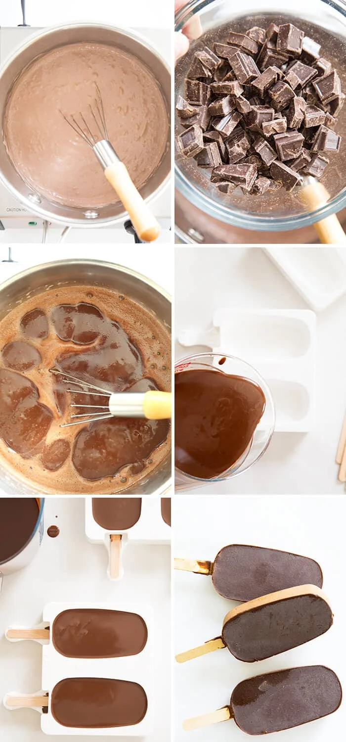 This fudgesicles recipe is made with just 4 healthy ingredients, and couldn't be easier. Put the ice cream truck to shame this summer!