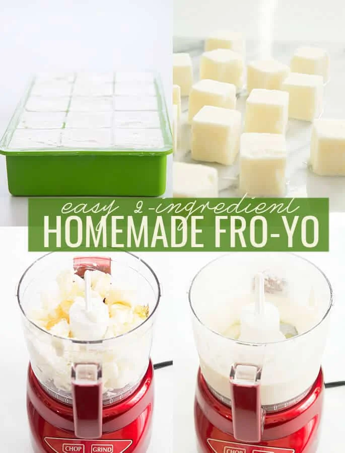 This homemade frozen yogurt is made from Greek yogurt and honey, and without an ice cream maker. Smooth, creamy and ready to be served immediately! 