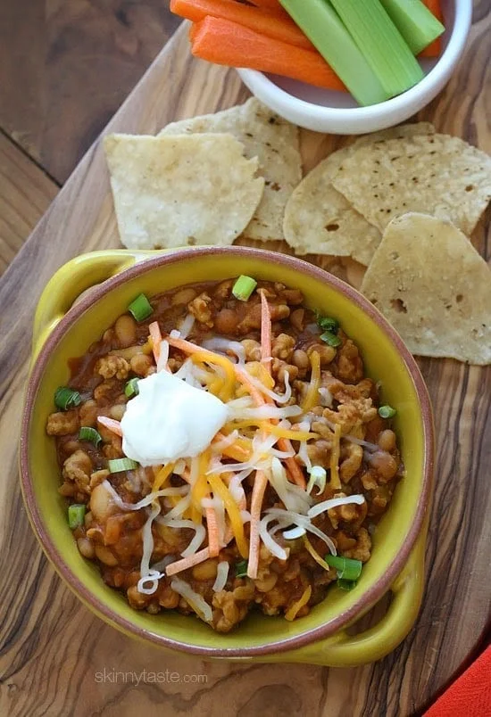 Buffalo Chicken and Bean Chili