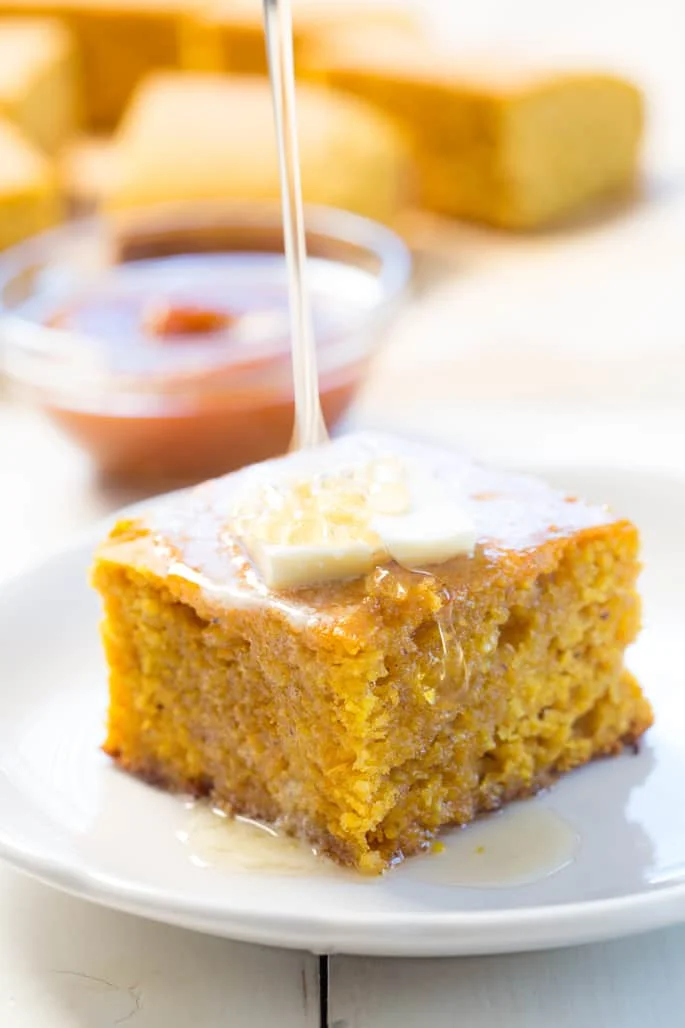 Gluten Free Pumpkin Cornbread | Tender and Flavorful with Pumpkin Butter
