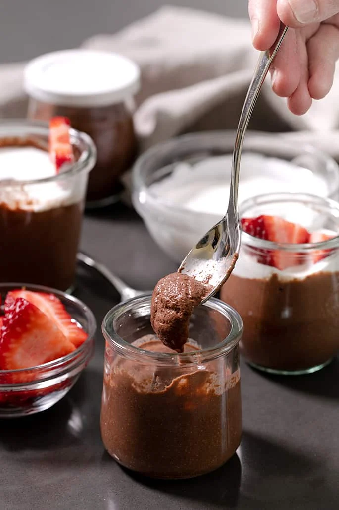This quick chocolate chia pudding is thick, rich and healthy, and ready to eat right away. Chill it only if you like it cold!