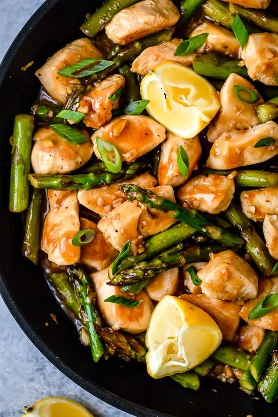 Chicken and Asparagus Lemon Stir Fry