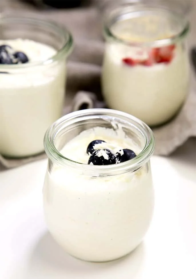 This simple recipe for white chocolate mousse is made without eggs or gelatin, and can be served alone, with berries, or even as the perfect cake filling!