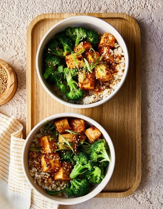 Tofu Broccoli Bowls