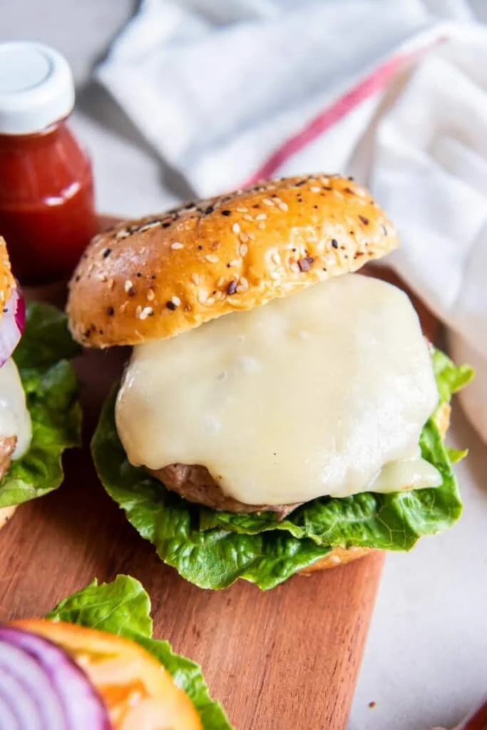 turkey burgers with cheese 
