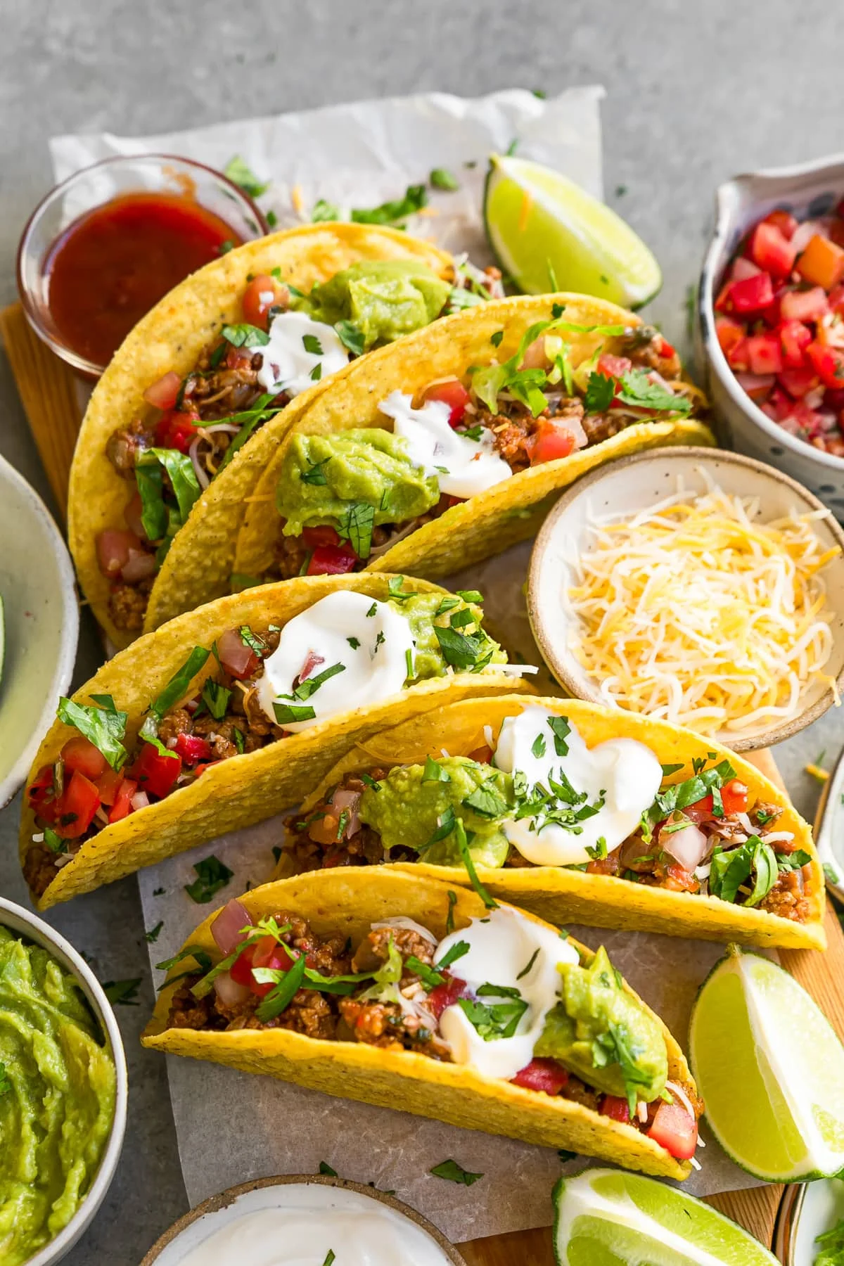 Turkey Tacos in hard shells