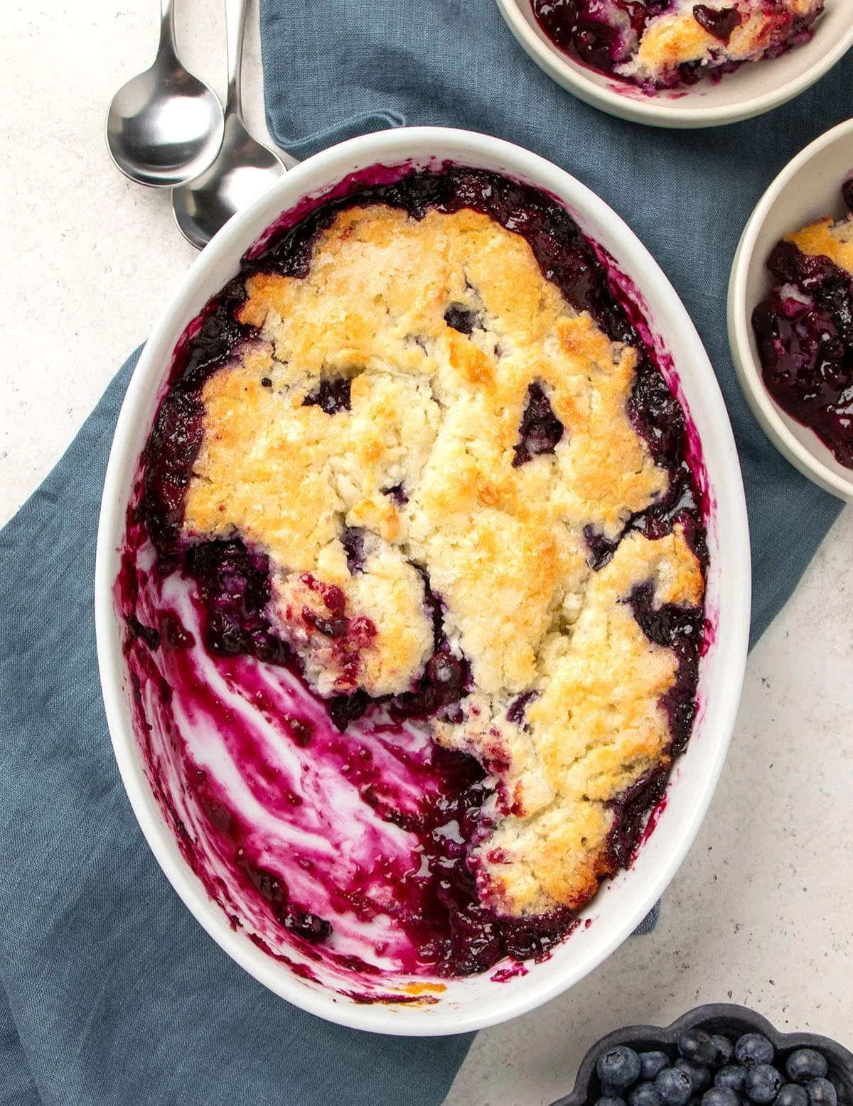 Gluten Free Blueberry Cobbler