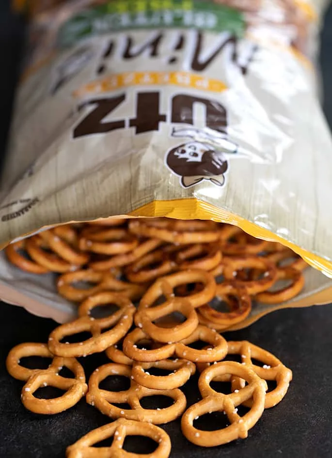 Utz brand gluten free pretzels have the perfect crispy pretzel texture. They're a little on the sweet side, but they're still a solid choice.