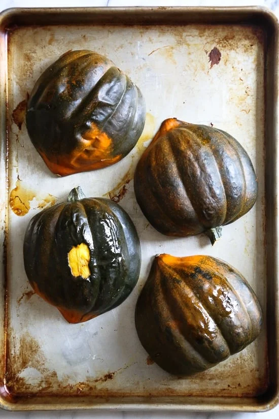 What happens when you stuff an acorn squash with turkey chili? You have an edible bowl that's not just good for you, it tastes great too! 