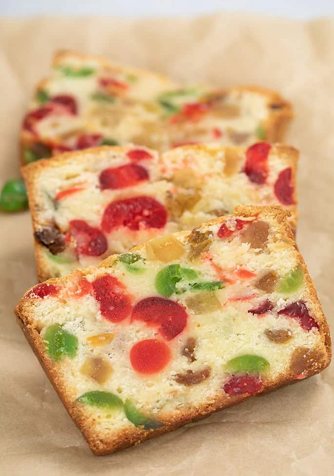 Festive White Gluten Free Fruit Cake