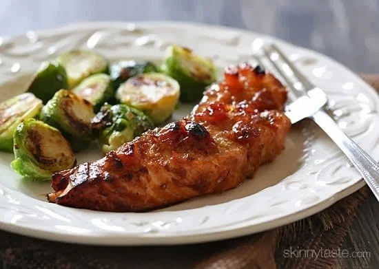 Broiled Wild Salmon with Cherry Apple Chutney