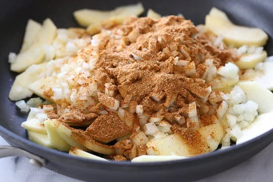 Apple-Stuffed Pork Loin with Moroccan Spices