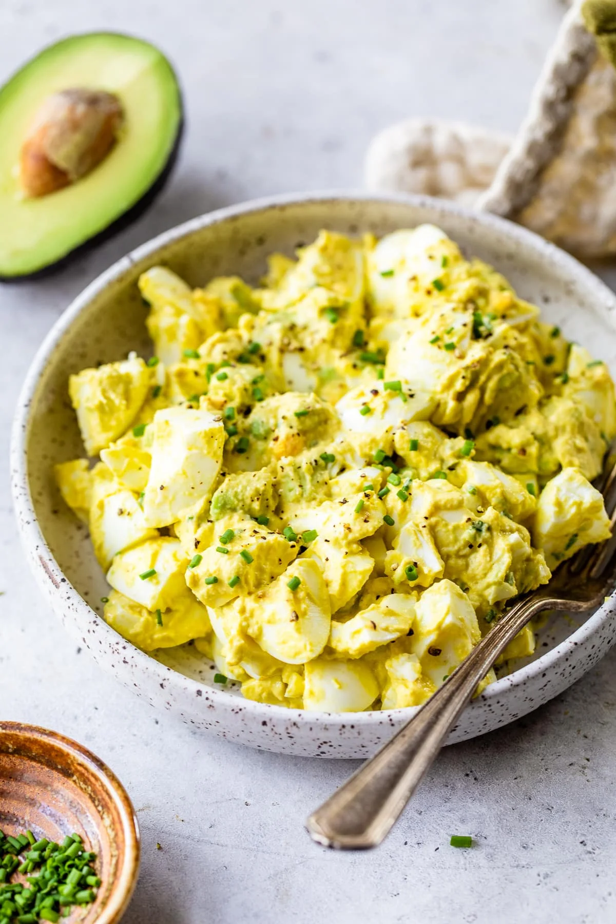 Avocado Egg Salad in a bowl.