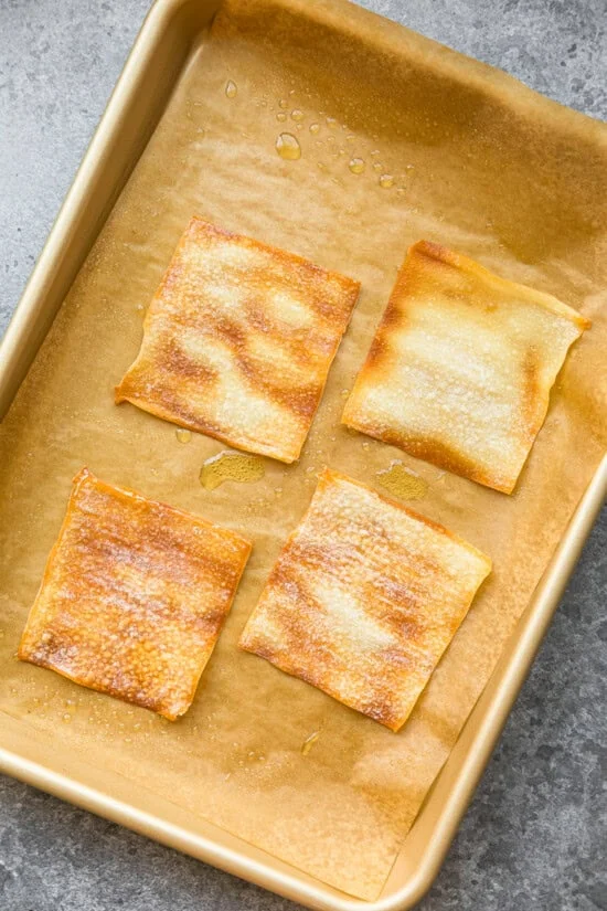 Bake the wontons