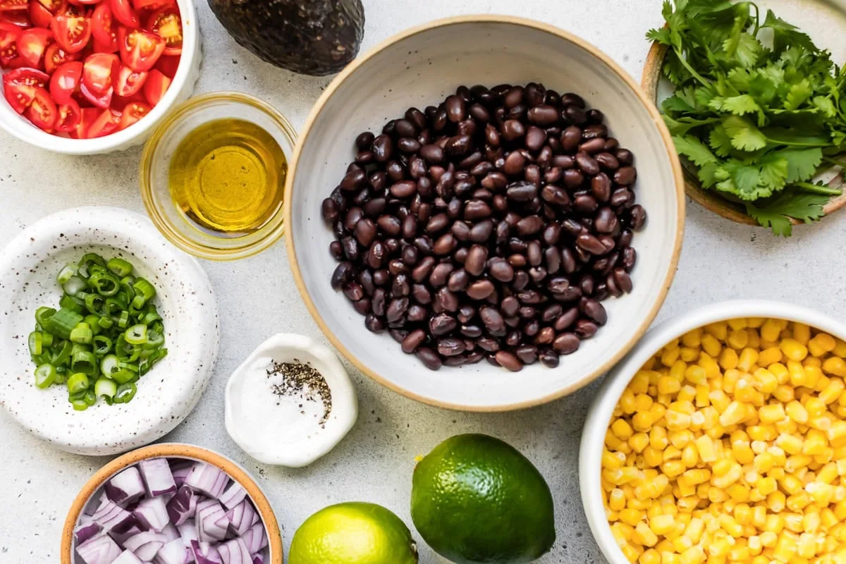 black bean and corn salad ingredients