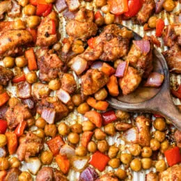 Chicken Shawarma Sheet Pan Dinner