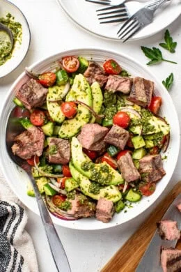 Chopped Chimichurri Steak Salad
