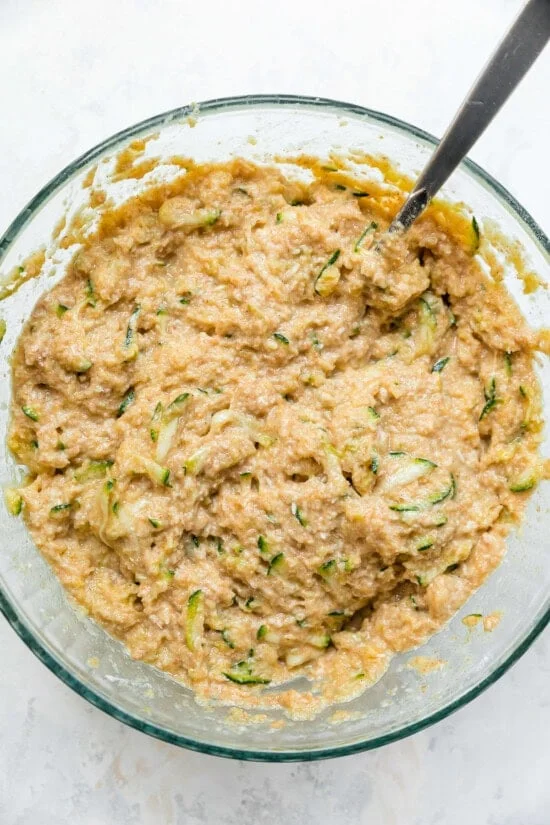 Combine the wet and dry ingredients to make the batter