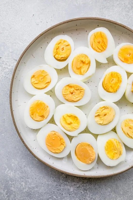 Cut hard Boiled Eggs