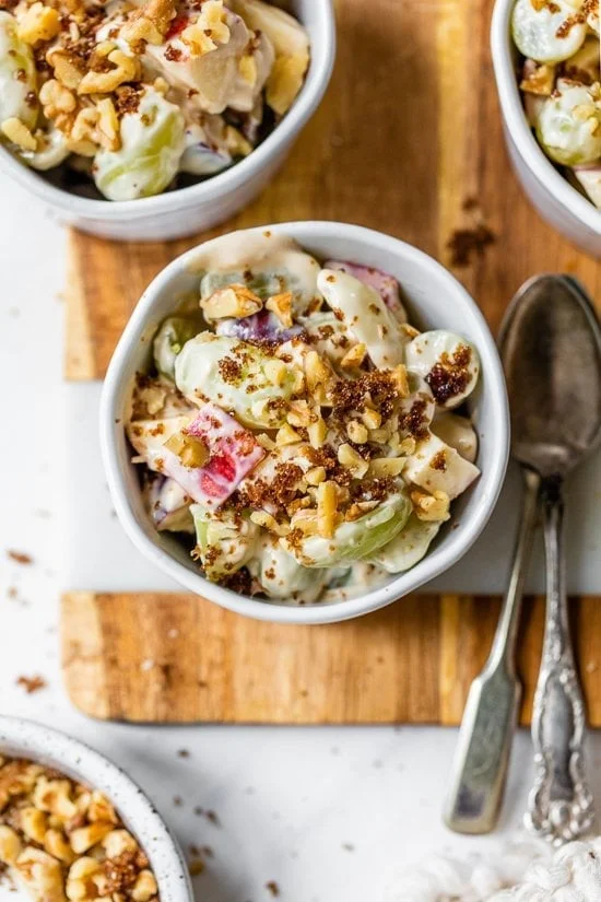 Fall Fruit Salad with Apples and Grapes